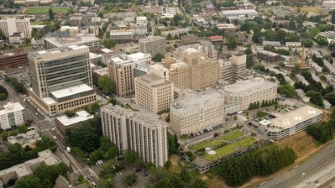 Harborview Medical Center, aerial view